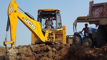 Fully Loaded Tractors | JCB Backhoe Machine Cutting Mud And Making Drain |DozerVideo |Off RoadPlanet