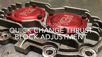 Quick Change adjustment block