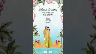 New vertical Wedding WhatsApp Invitation P71 || Save the Date Invitation | Wedding Card M-9414402138