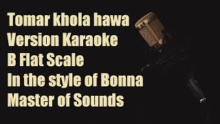 Tomar khola hawa - In style of Bonna - B flat #banglakaraoke #bengalikaraoke #backingtrack #karaoke