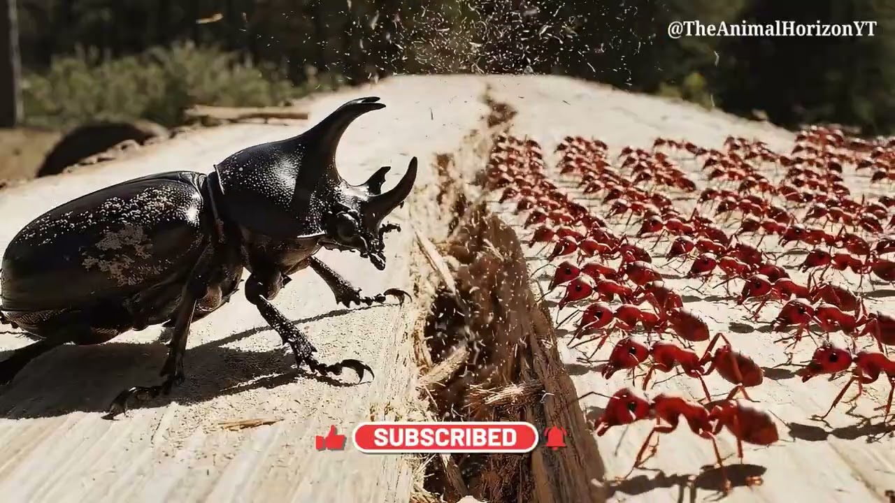 1 Hercules Beetle vs 1,000,000 Fire Ants