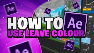How To: Isolate Colours On After Effects! ( Easy Tutorial)
