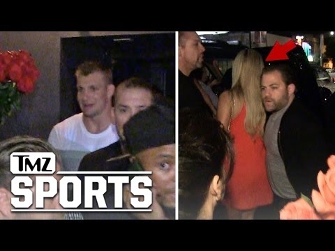 Rob Gronkowski Hits Hollywood Club...Leaves with Hot Blonde | TMZ Sports