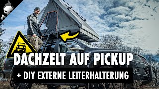 ROOF TENT with external DIY LADDER HOLDER // [GER] Use Youtube Subtitles // Alu Cab Expedition 3