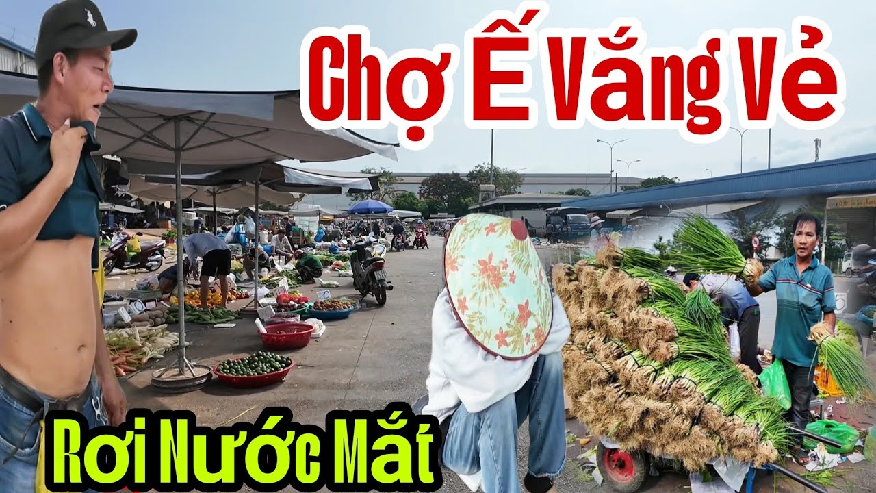 Chợ Hôm Nay Ế Vắng Vẻ nhìn mà thương Tiểu Thương Chợ Bình Điền Sổ rẻ liên tục để phục vụ bà con.