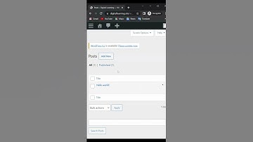 Part 2: Explore WordPress Dashboard #youtubeshorts #viralvideo #wordpress #shorts