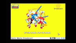 Sonic Mania Plus Dreamcast Website on BBA