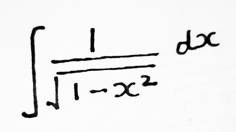 Integration of 1/√1-x² #shorts #integration