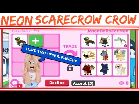 Can I get a crow with this? ALSO is adopt me real values a good site? :  r/AdoptMeTrading