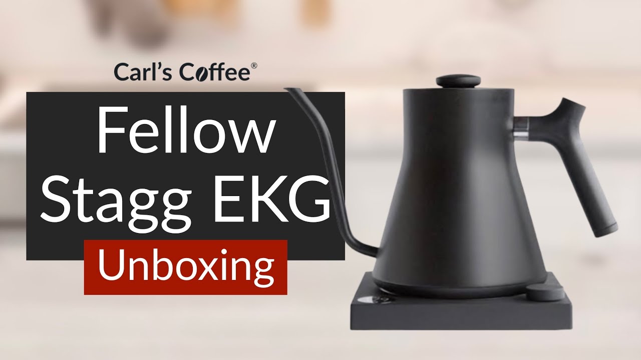 Fellow Stagg EKG Electric Kettle  Matte Black with Cherry Accents – How  You Brewin®