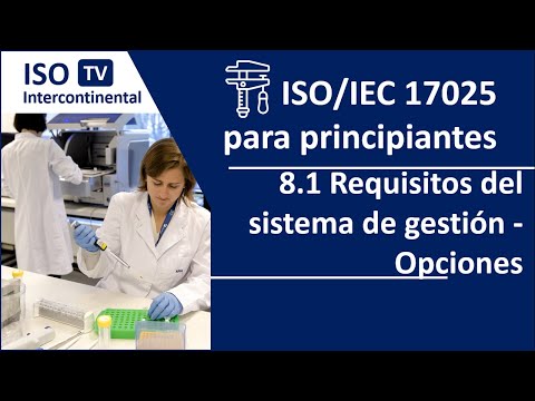 Curso ISO/IEC 17025 versión 2017 8.1 Requisitos del sistema de gestión Opciones ISO 17025:2017