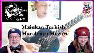 Alip Ba Ta Mainkan Turkish March nya Mozart (Dad&DaughterFirstReaction)