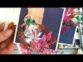 Градиентное окрашивание вырубки акварельными красками от Rosa Talent