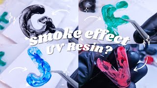 Smoke effect using Epoxy Resin and UV Resin • resin for beginners • resin art • resin crafts • diy
