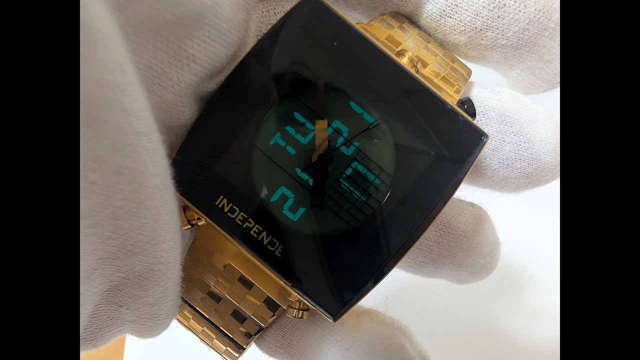 CITIZEN INDEPENDENT Ana-Digi SHUTTER Watch U000-002676-03 - YouTube