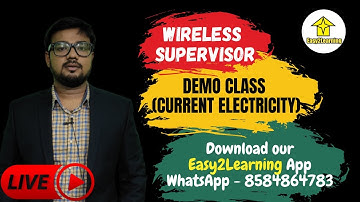 Lec 01 WB Police Wireless Supervisor | Current Electricity | David Das 8584864783