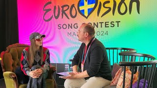 5 mn with Angelina Mango live from #eurovision #angelinamango #eurovision2024