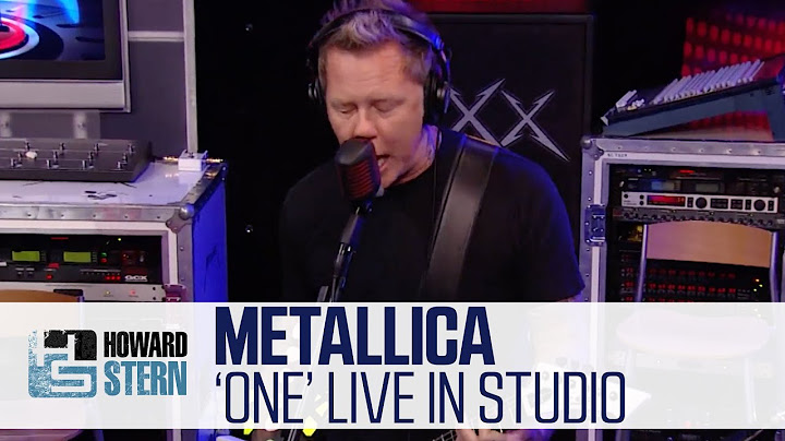 Metallica “One” on the Howard Stern Show (2013)