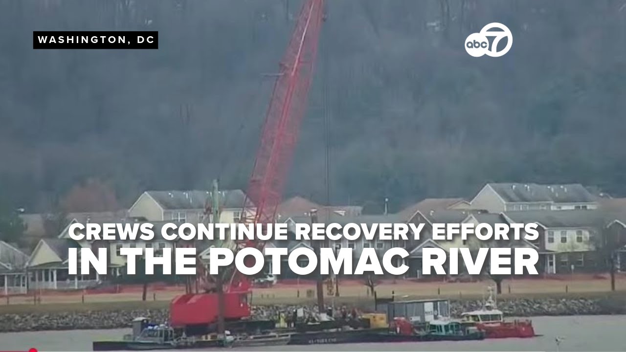 Recovery efforts continue at the crash site of the midair plane ...