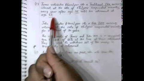 Annuities: Solved Examples - Part 1