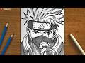 Easy Anime Drawing || How to Draw Kakashi step-by-step || Easy Drawing Tutorial for Beginners