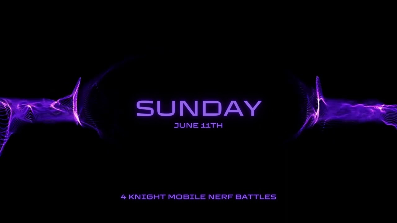 4 KNIGHT NERF WARS INVITATION