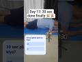 Day 17: Plank Challenge | 30 sec Hold 💪 | +1 Second Daily #youtubeshorts #ytshorts #trending