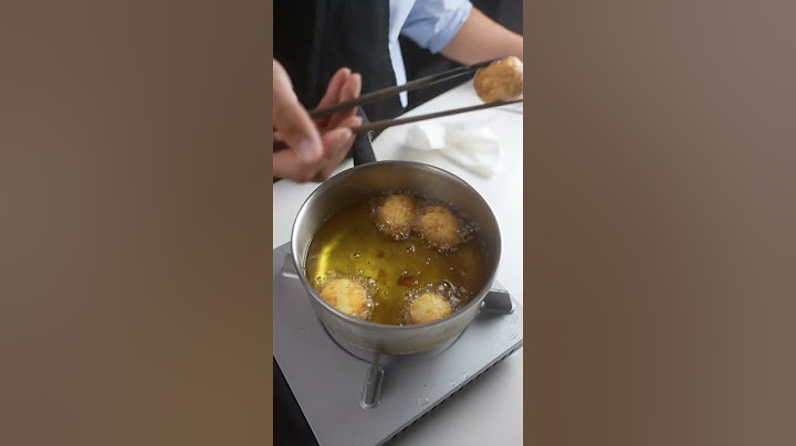 Deep fried eggs the proper way #asianfood