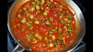 Okra and Tomato Stew #TastyTuesdays | CaribbeanPot.com