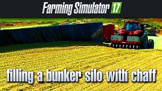 How to: fill up a bunker silo with silage (Farm Simulator 17)