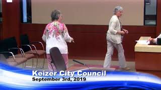 Keizer City Council 9-3-2019