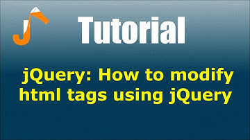 jQuery: How to modify html tags using jQuery