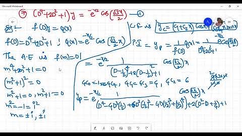 Problems on Higher Order Linear Differential Equation - When Q(x) = e^ax.V where V = sin(ax) or x^k.