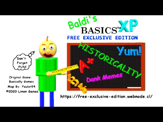 Baldi's Basics - Free Exclusive Edition: XP by Limon Games