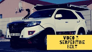Toyota Fortuner/Hilux D4D Serpentine belt replace.