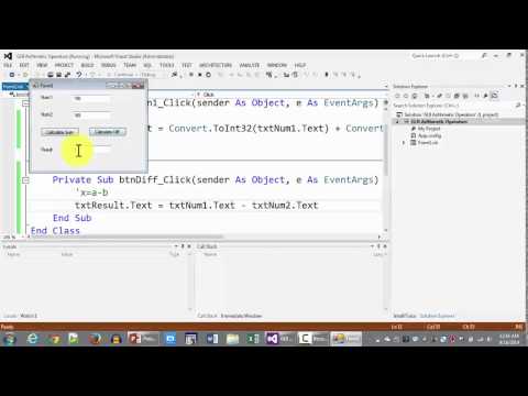 Visual Basic- Arithmeric Operator Difference between numbers