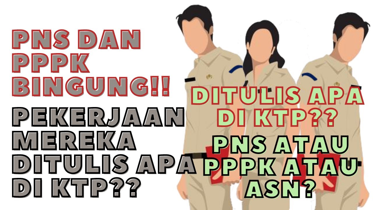 Status Pekerjaan PNS dan PPPK di KTP