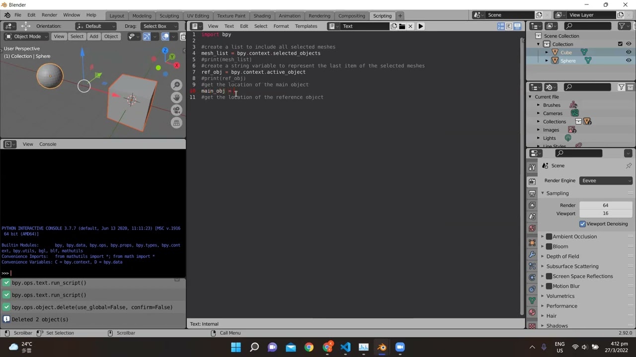 How to match transformation in Blender with Python