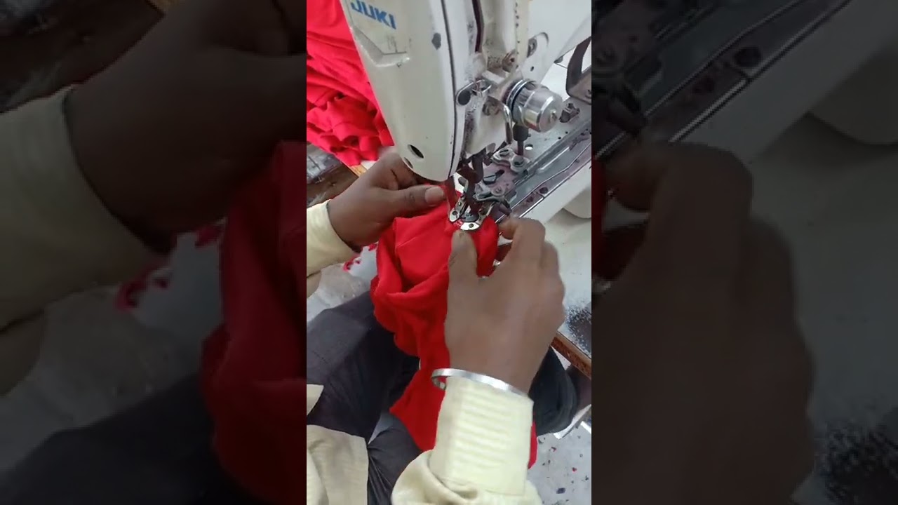 How To Mack polo T-Shirt Botton Sewing Stiching Machine.