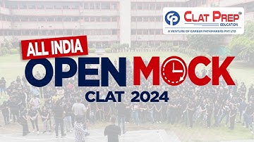 CLAT 2024 Mock Analysis and Expert Solutions for All India Open Mock  held on 18 June, 2023