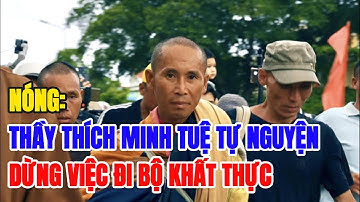 Thầy Thích Minh Tuệ Tự Nguyện Dừng Việc Đi Bộ Khất Thực