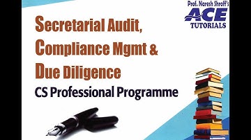 CS Professional : Due Diligence : For Videos Call 8652272084 or Visit www.ace.redik.in