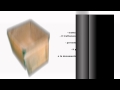 Caisse pliable en bois et panneaux OSB