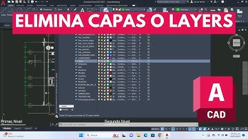 Como borrar una CAPA o LAYER que no se deja eliminar en AutoCAD