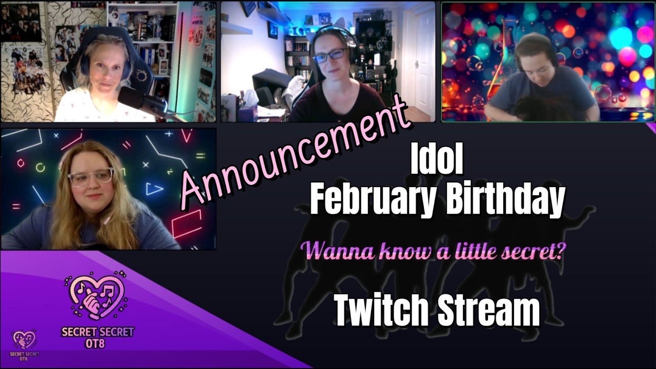 ANNOUNCEMENT: Upcoming SSOT8 February Birthday Stream | Come hang out with us! Link in Description