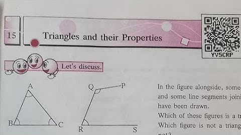 class 6th maths Triangles and their types