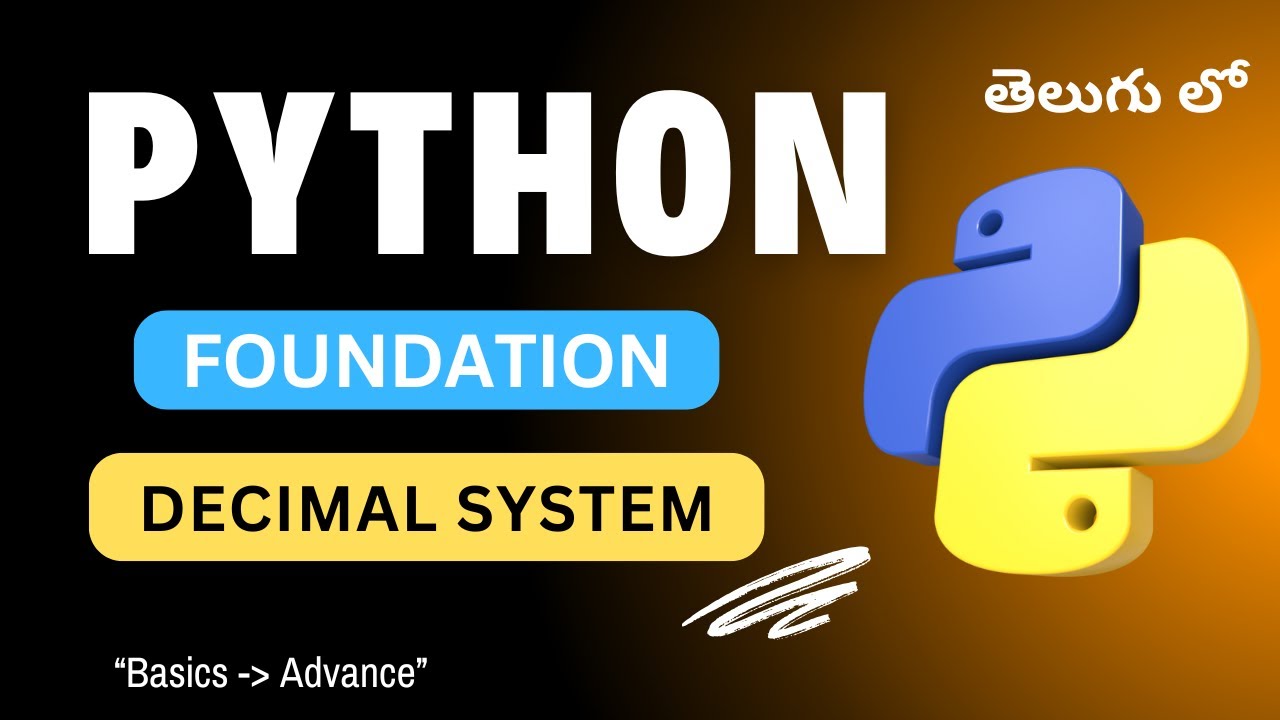 21. Decimal system in Python | Python Tutorial in Telugu - YouTube