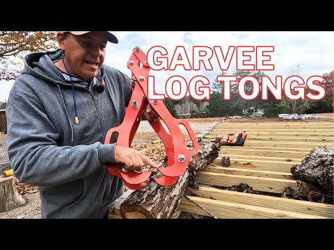 Lift and Skid Heavy Logs With Garvee Heavy Duty Log Tongs #Garvee #GarveeLogTongs