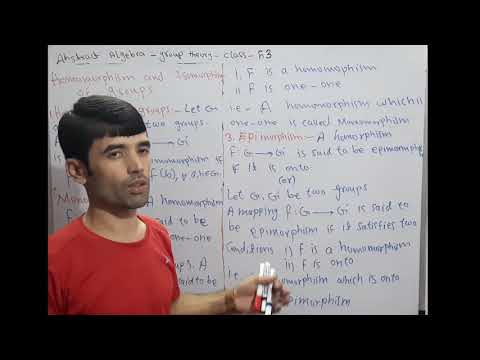 group theory class 53(Definition of Homomorphism, Monomorphism, Isomorphism amd Epimorphism)