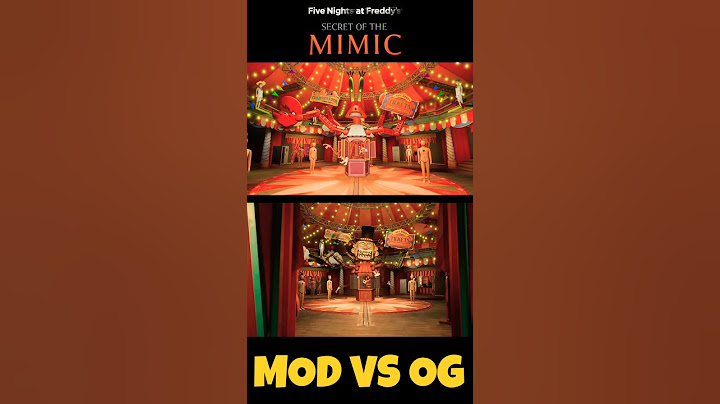 FNAF Secret of the Mimic Original vs Mod